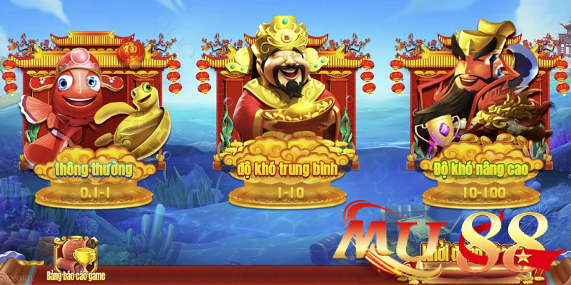 Sảnh TP Bắn Cá Mu88 - Game săn cá 3D, nhiều vũ khí 3 Bắn Cá Phát Tài